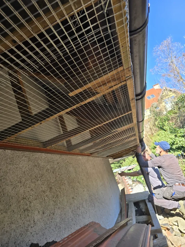 Zabezpieczanie dachu przed kunami i szopami (7)